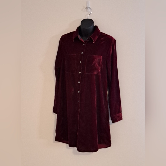 NATURAL LIFE Burgundy Long Sleeve Dress - Picture 4 of 14